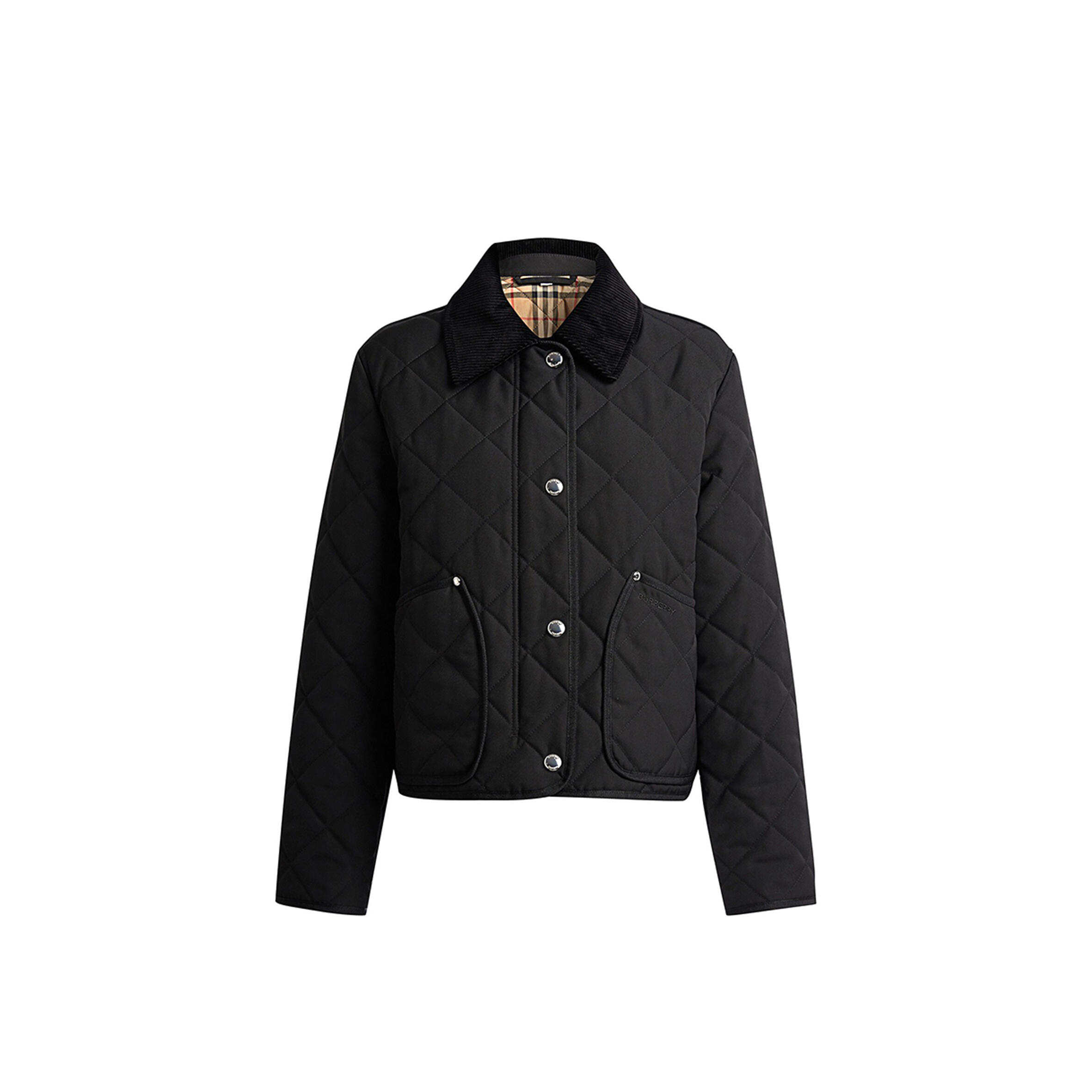 Bv*b*rry corduroy-trimmed quilted shell jacket 8078519